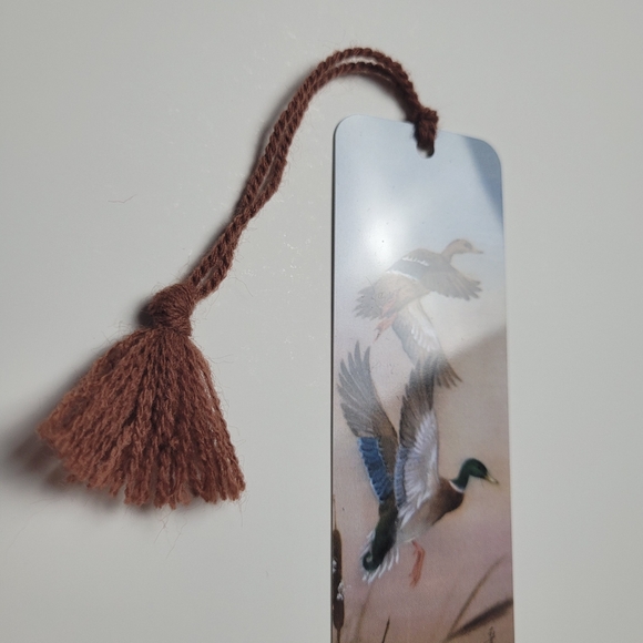 Vintage Lena Liu Mallard Ducks Tassel Bookmark 80s/90s Tag-A-Longs LL27 992-2725 - Picture 4 of 6